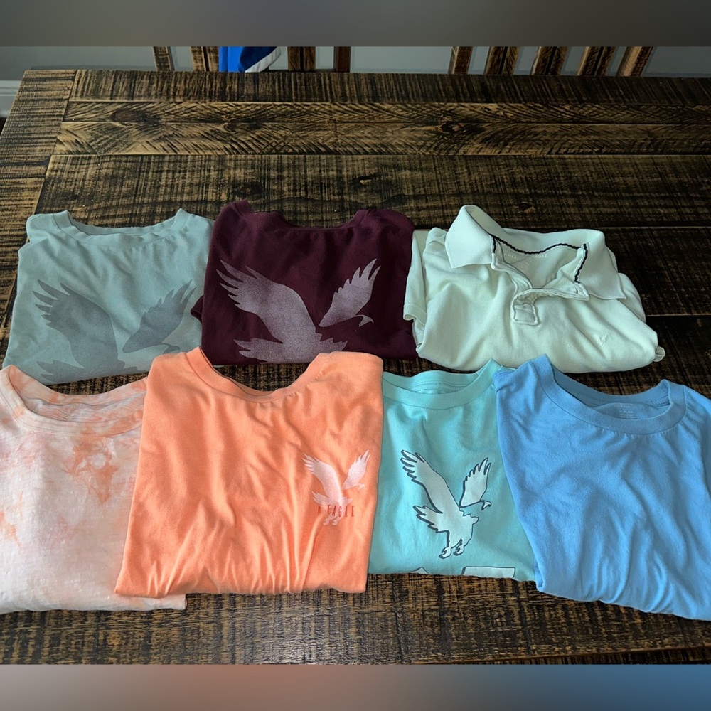 American Eagle Men’s size XL Short Sleeve Short Lot of 7